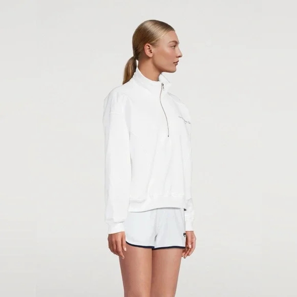 SPORTY & RICH NEW YORK TENNIS CLUB QUARTER ZIP - Picture 4 of 7